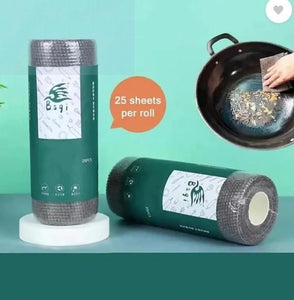Microfiber Cleaning Cloth Roll (25 Sheets)